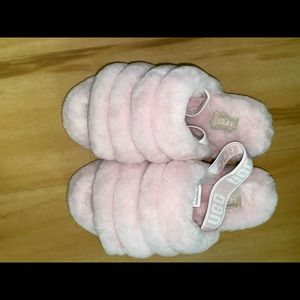 UGG "Fluff Yeah" Slide - Seashell Pink